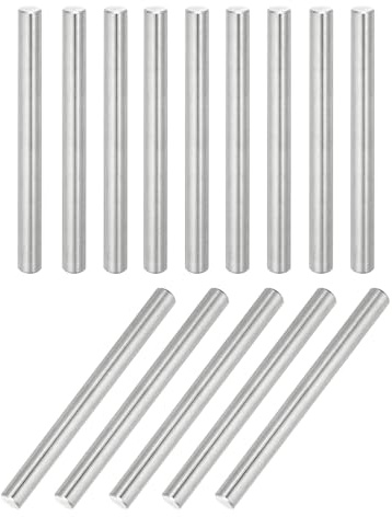 QUARKZMAN 14 Stück 304 Edelstahl Zylinderstift 6mm Durchmesser, 70mm Lange Dübelstifte Metall Regalstifte für Kleiderschrank Kommode Schrank Bücherregal Industrie Haushalt Möbel Regale
