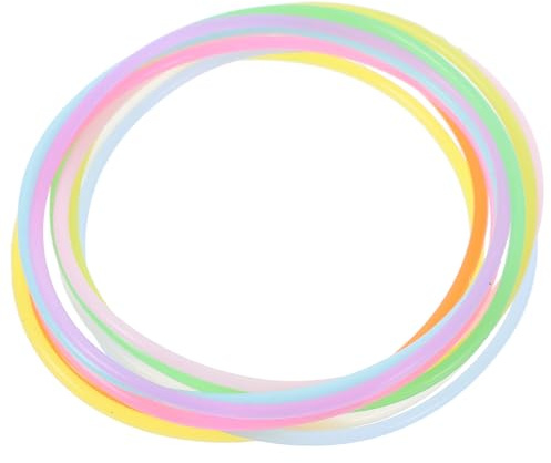 Amosfun 100 Braccialetti Luminosi in Silicone Elastici che Si Illuminano al Buio, Accessori Anni ’90 per Feste e Eventi, Braccialetti Decorativi Multicolore Adatti a Polsi Colore Casuale