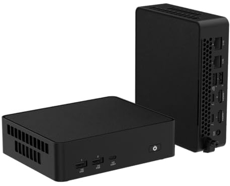NUC 16 Pro Mini PC NUC16GDKU5, Intel Core Ultra 5(325) Prozessor, Wi-Fi 7, Bluetooth 6.0, Dual 2.5G LAN, Thunderbolt 4, Schwarz, 144 mm x 117 mm x 42 mm (16 GB RAM + 512 GB SSD)