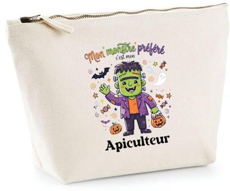 Otshirt Trousse Mon Monstre Prefere Cest Mon Apiculteur - Idée Rangement Cadeau Cadeau Anniversaire Fête Original Famille Travail Départ Collègue Retraite Noël. - Taille Unique