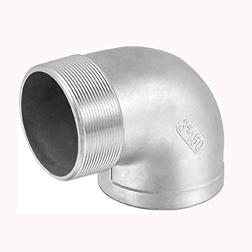 Edelstahl Gewindefittings 90° Winkel IG+AG 1 1/2