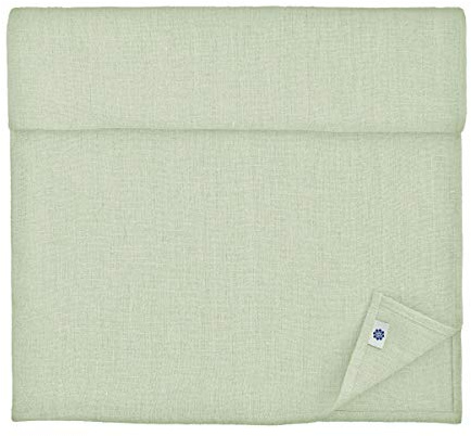Linen & Cotton Tischläufer Hygge, 100% Leinen - Hellgrau Grau, 40x250 cm | Rechteckig Stoff Tischband, Stoff Läufer Tisch Lang für Home Esstisch Restaurant Hotel Party Deko Sommer Ostern Weihnachten