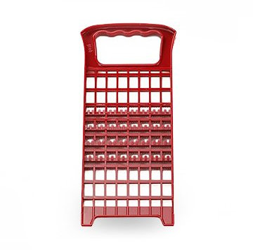 Börner - Grattugia multifunzione fine, per verdure e frutta, colore rosso
