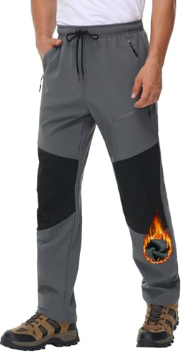 Pantalon Invierno Termico Hombre para Ski Nieve Caza Trekking Senderismo