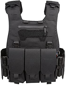 LAKA Militärische Taktische Weste U.T.A Universal Alliance X-Merlin Laserschneiden Plattenträger Schutzweste für CS Training Nerf Airsoft Paintball Spiel