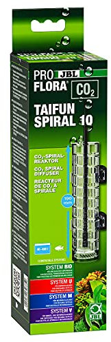 JBL PROFLORA CO2 TAIFUN SPIRAL 10, CO2-Reaktor, Für Süßwasser-Aquarien bis 400 l, Inkl. Schlauch