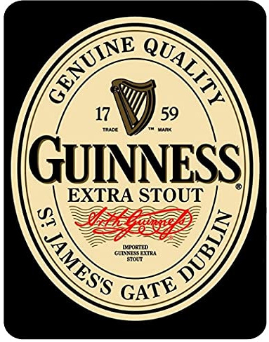 BigBazza Vintage Advertising Wall Tin Plaque 20x15cm - Pub Shed Bar Man Cave Home Bedroom Office Kitchen Gift Metal Sign - Retro Guinness Extra Stout Dublin Ale Drink Alcohol inspired