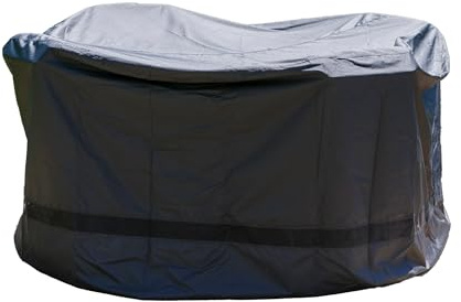 Leisuregrow Deluxe Outdoor Furniture Cover - 4 Seat Round Dining Set | Durable Weatherproof Material, Secure Fastening System, Breathable Design, All-Year Protection