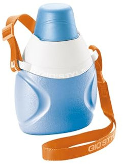 Briconess.com Borraccia portatile con tracolla e tappo a bicchiere GIOSTYLE - 1 Lt