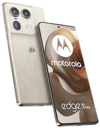 Motorola Mobility Edge50 Ultra Smartphone(6.7 Inch Super HD POLED Display,50 MP,16 GB/1TB ROM,4500 mAh,Includes 125W Charger,Android 14) Nordic Wood,Includes Protective Cover+Phone Holder[Exclusive]