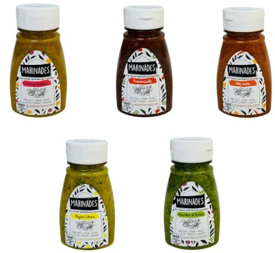 Sauce marinade prête à l'emploi à base d'huile pot de 150g pour 3kg de préparation (maître d'hotel)