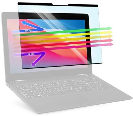 Proteggi Schermo Universale con Blocco della Luce Blu, Pellicola Filtrante Anti-UV per Monitor del PC, Facile da Installare, Copertura per Schermo del Computer (11.6-16&10)