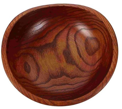 WENYOG Ensaladera Ensaladera de Madera Cuenco de Madera for Servir Cuenco Grande de Madera for Servir para la Cocina Ensaladas Postre Merienda