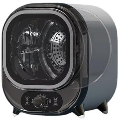 Mini Asciugatrice, Asciugatrice Portatile a Condensatore, 5 Modalità di Asciugatura, Carico da 0,8 kg, Asciugatrice Elettrica, Mini Asciugatrice Centrifuga, Asciugatrice Ventilata per Biancheria(Blue)