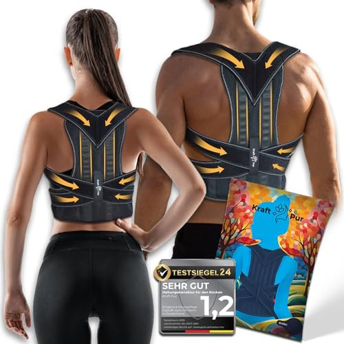 Kraftpur Rücken geradehalter Haltungskorrektur Rückenstütze - Haltungskorrektur rücken Herren Damen Atmungsaktive Haltungstrainer