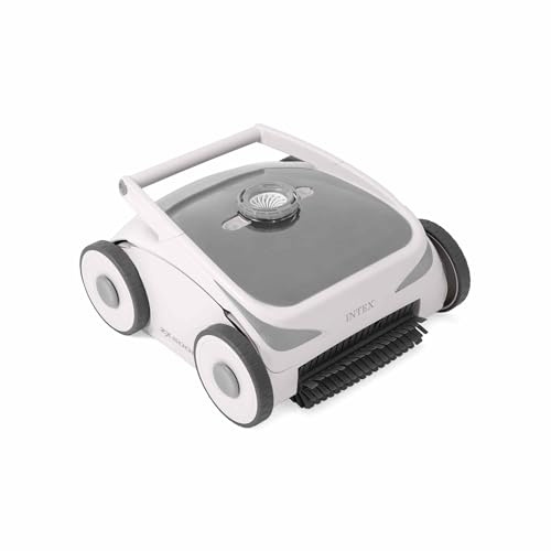 Intex 28624 – Robot Limpiador de Piscina inalámbrico automático ZX500R, Escalada Pared, batería 8000 mAh para Carga rápida 2,5 Horas