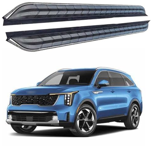 Lot de 2 marchepieds fixes pour KIA Sorento 2021-2025 - Avec supports