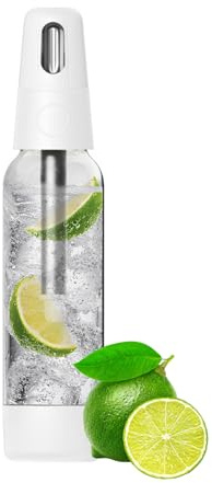 Soda Siphon, 1L Kohlensäurewassermaschine, Soda Maker, tragbarer Sprudelwasserbereiter für Hausbar, Cocktails, DIY Sprudelgetränke, verwenden Sie 8 Gramm CO2-Kartuschen (nicht im Lieferumfang