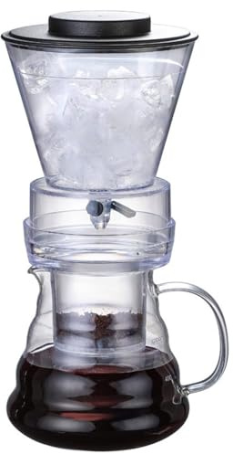 Gotero de Hielo de Torre Hecho a Mano, Torre de Goteo para café frío, Torre de Goteo para café frío, goteador Ajustable, máquina de café frío de Vidrio Desmontable, Torre de café frío de gra