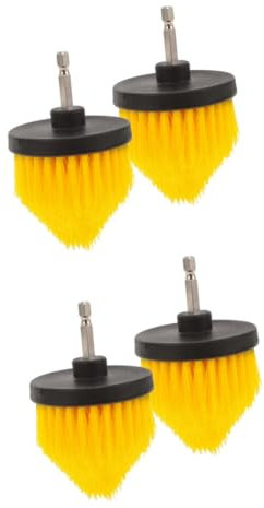DEARMAMY 2 Ensembles Tête De Brosse De Nettoyage Scrubber Pièce Jointe Nettoyeur Accessoires De Brosse pour Perceuse sans Fil Brosse De Forage D'épurateur PP 2 Pièces * 2
