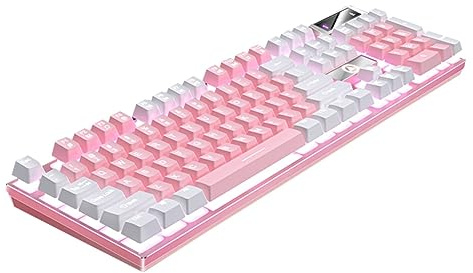 Diyeah Clavier Gamer MéCanique Filaire 104 Touches LED RGB | Touches Suspendues, CâBle 1.4 M, Plaque Dorsale RenforcéE, Support Pliable