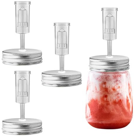 Kit di barattoli per fermentazione, set di fermentazione, barattoli per verdure, di coperchio ermetico | Barattolo di con aria di tenuta 'acqua e pietre di fermentazione per crauti e