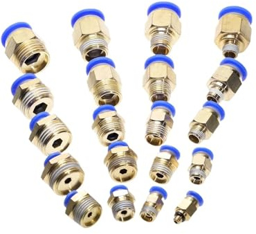 Straight Push in Pneumatic Fitting to Connect Air Compressor Parts PC6-01 6-02 8-02 4-01 10-02(PC12-04)