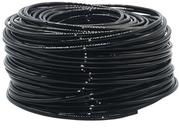 Tubo da giardino in PE nero 50 metri, diametro esterno 6 mm, 8, 12, a prova di pressione, 4/6, 5/8, 9/12, tubo for irrigazione a goccia, for 3/8 e 1/4(12mm)