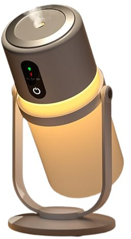 Bedroom Humidifiers - 300ml Portable Quiet Air Accessory with LED Light - Desktop Humidifiers for Office - for Elderly, Kids, Plants, Living Room, Night and