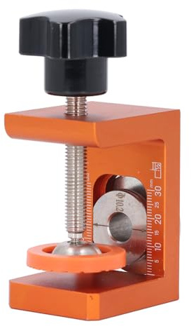 Alomejor Holzdübel-Bohrschablone mit Rotierender Stange aus Aluminiumlegierung, Präzisions-Bohrlokalisierung für Professionelle Holzarbeiter
