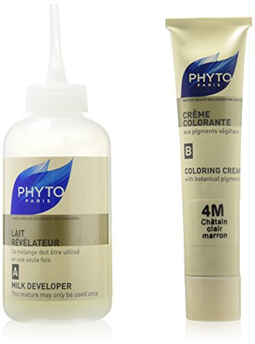 Tinta Per Capelli Colorazione Permanente Ad Alta Luminosita' Vegetale Phytocolor N. 4M Colore Castano Chiaro Marrone
