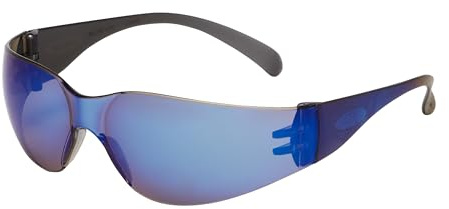 3M Virtua Occhiali di protezione, antigraffio, lenti a specchio blu, 71500-00004