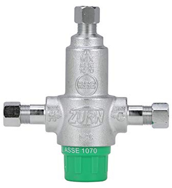 Zurn Wilkins 38-ZW3870XLT 3/8 ZW3870XLT Aqua-Gard Thermostatic Mixing Valve with 3 Port Compression Fittings