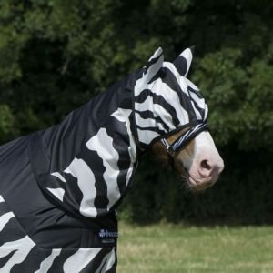Bucas Buzz-Off Rain Combi Neck - Zebra