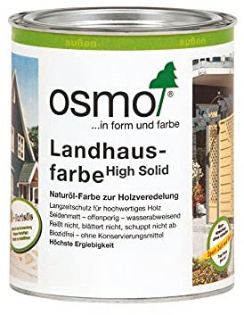 Osmo Landhausfarbe - hochdeckende Holzfarbe 2203 Fichtengelb 0,75 L