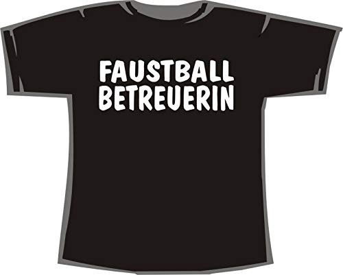 Faustball Betreuerin; Frauen T-Shirt schwarz, Gr. XL