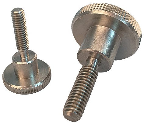 Rändelschrauben M5 X 16 DIN 464 hohe Form, Edelstahl A1 (2 Stück) - Stellschrauben Daumenschrauben V1A