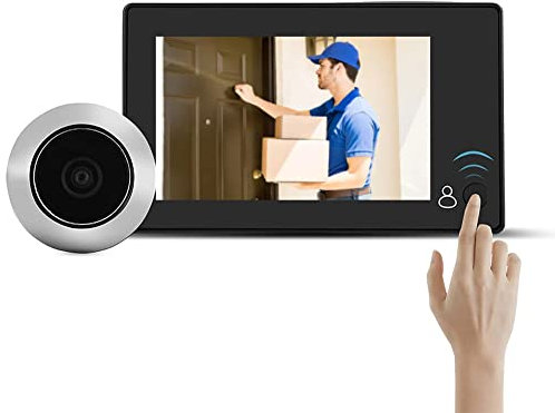 Innenraum-Viewer mit integriertem Akku, 4,3 TFT-Farb-LCD- für intelligente Digitale Türspion-Überwachungskameras mit 140 ° Weitwinkel und HD-Sicherheitssystemen für den