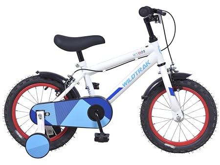Wildtrak - 16 Inch Bike for Children 4-6 Years with Stabilisers - Blue