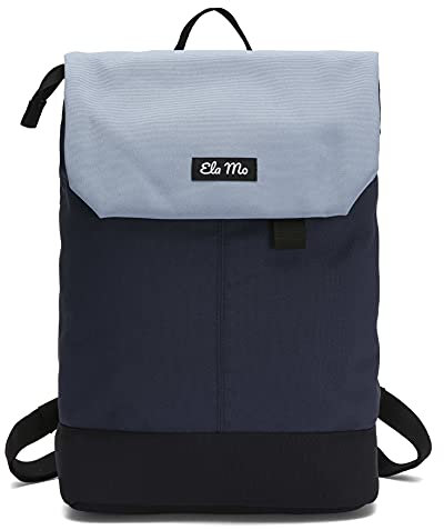 Ela Mo Rucksack Damen - Daypack schön u. durchdacht - Laptop Rucksäcke für Frauen - Anti Diebstahl Tasche für Schule, Uni, Business (Nightblue)
