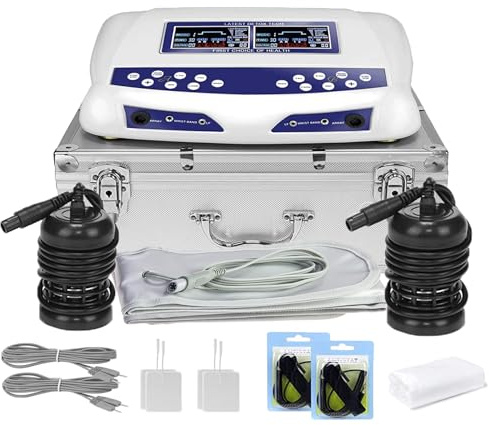 LeCuag Ionic Foot Bath Detox Machine, Professional Ion Cleanse Dual Ionic Detox Foot Bath Spa Ion Spa Chi Cleanse System for Home USE, 8 Mode Foot Spa Detox, Far Infrared Belt
