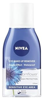 NIVEA Eye Makeup Remover Cornflower, 125 ml (förpackning av 2)