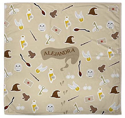 LolaPix Magie-Decke. Geschenk für Neugeborene Babys. Personalisierte Decke mit Namen. Vliesstoff. Verschiedene Ausführungen. Magie