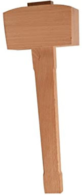 WHAMVOX Holzhammer Mallet Aus Buchenholz Ergonomischer Griff Für Diy Holzbearbeitung Und Lederprägung Praktische Werkzeughilfe Für Heimwerker Und Tischler