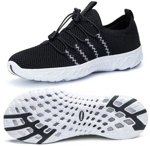 ATHMILE Water Shoes for Men Women Barefoot Hiking Swim River Shoes Adult Lake Pool Aqua Socks Beach Quick Dry for Hiking Surfing Kayaking Sport Accessories Camping Must Haves