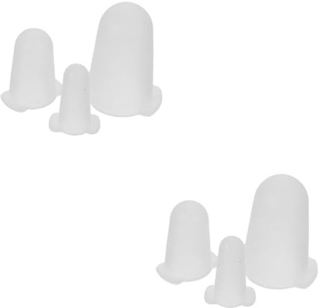 OUNONA 6pcs Silicone Cake Decoration Tip Covers Piping Tip Protection Covers for Cake Baking Nozzle Convenient Frosting