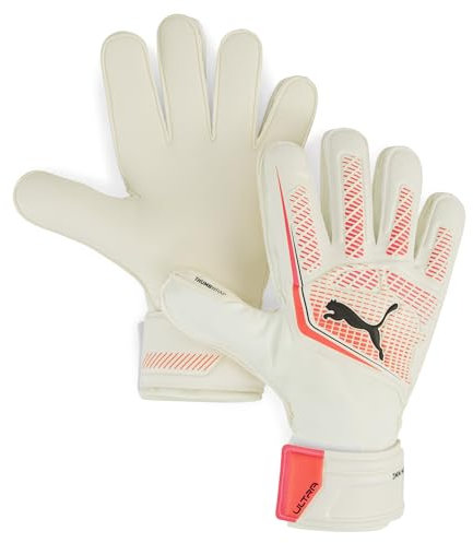 PUMA PUMA Ultra Match Protect RC, Jungen Torwarthandschuhe, PUMA White-Glowing Red-PUMA Black, 8.5-041954