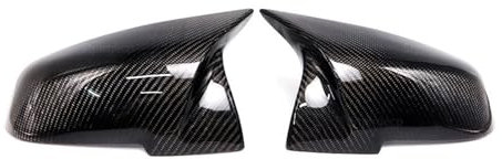 Rückspiegelgehäus Für Serie 1 2 3 4 XM 420i F20 F21 F22 F23 F30 F32 F33 F36 Für X1 Echte Real Carbon Fiber Seite Spiegel Abdeckung Caps Ersatz Tür Spiegelkappen (Color : 2pcs Real Carbon)