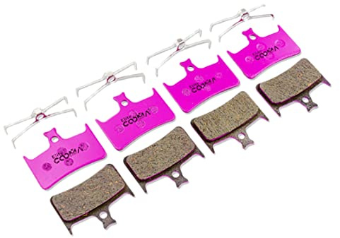 Eleqldwen 4 Pairs Ceramic Bicycle Disc Brake Pads for Hope E4, RX4 Caliper, Elite Class
