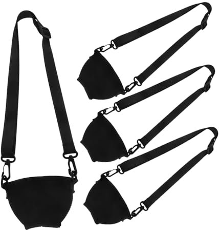 Cabilock Wine Glass Lanyards Large Neoprene Insulated Wine Goblet Holder with Adjustable Neck Strap Stemmed Glasses Carrier for Festivals Parties 4pcs Set
